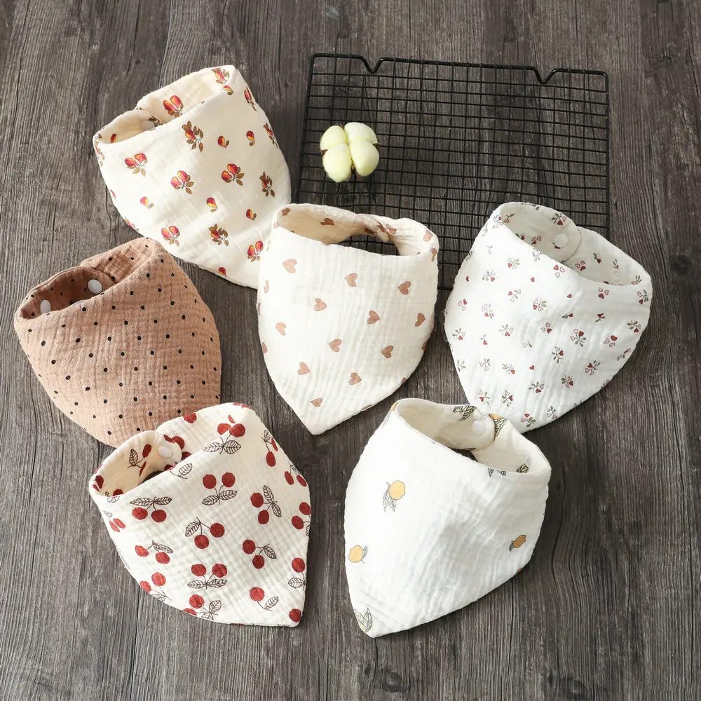 1Pc New Baby Drooling Bib Baby Teething Soothe Towel High Absorbent Stylish Floral Bib Dropship for Infant Feeding Accessories