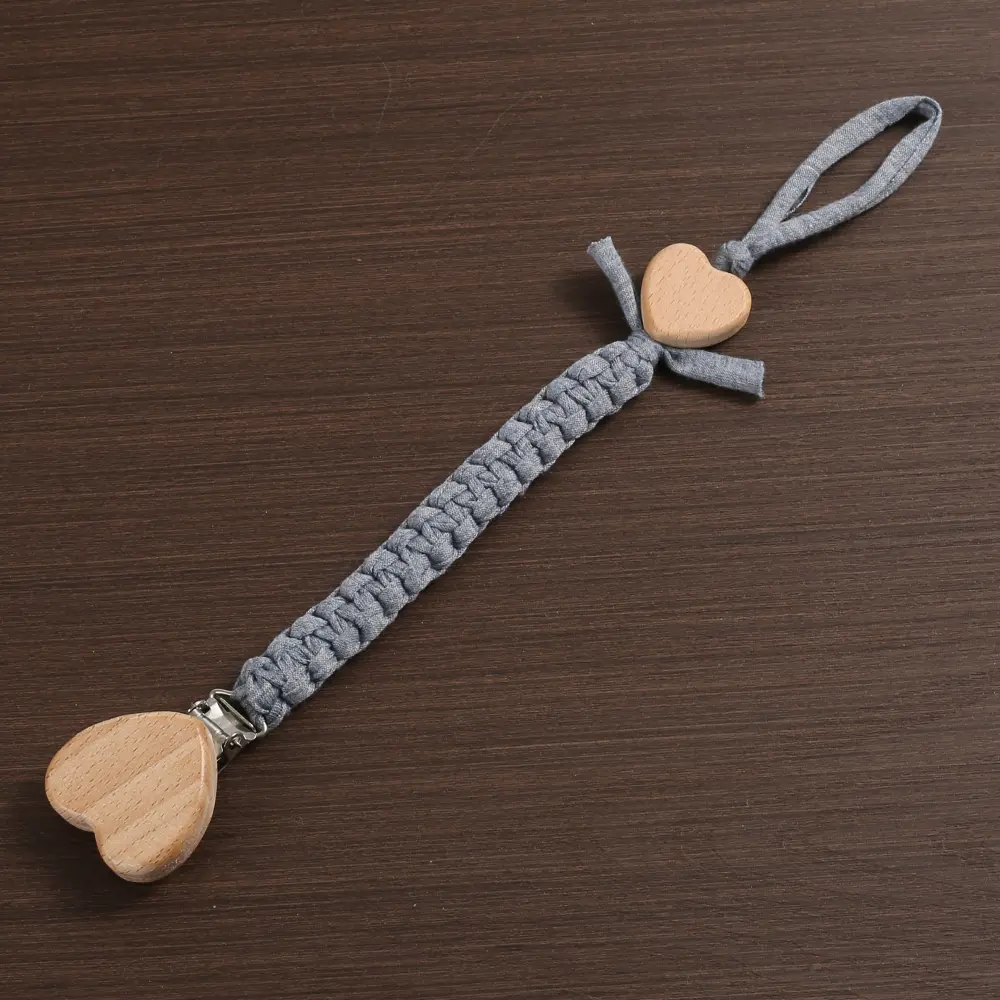 New Pacifier Weave Chain Pendant for Teeth Care Wooden Nipple Holder Soother Chain Clips Teethers for Baby Accessories