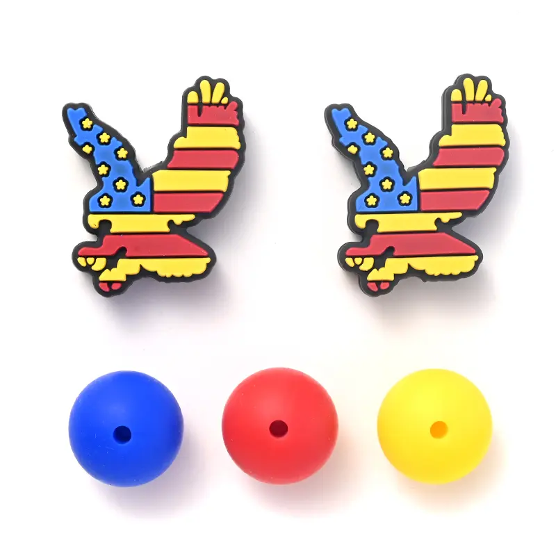 32Pcs/Set Silicone Focal Beads Baby Teething Food Grade Combination Beads For DIY Dummy Holder Paciifier Chain Necklace Chewing