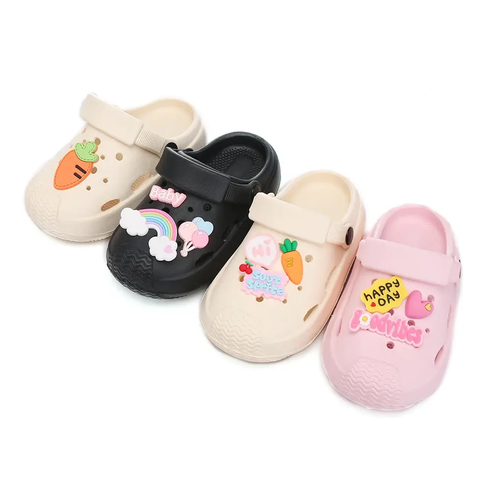 Children Cold Slippers Summer Rabbit Baby Slipper for Indoor Non-Slip Soft Bottom Comfort Cute Baby Hole Shoes Girls Home Slides