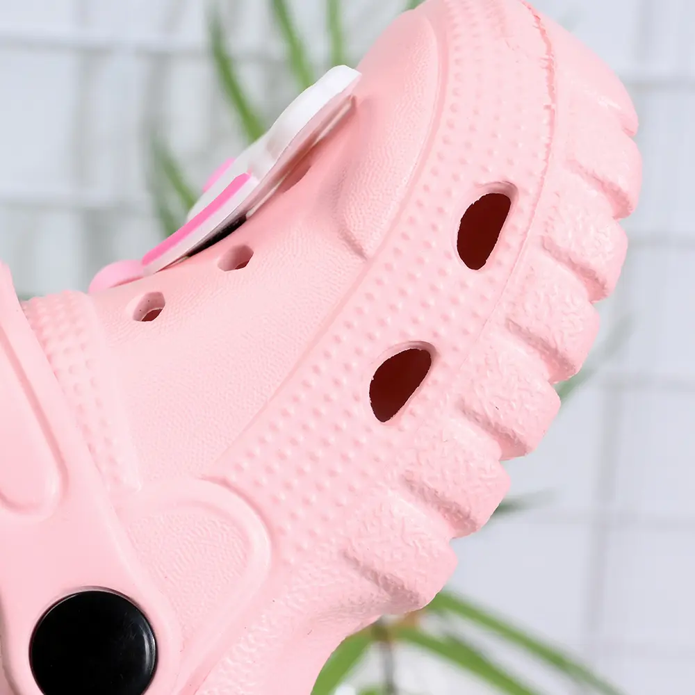 Girl's Casual Hole Slippers Shoes Cute Rainbow DIY Desgin, Breathable Non-Slip Sandals for Indoor Outdoor Beaches Garden Shoes