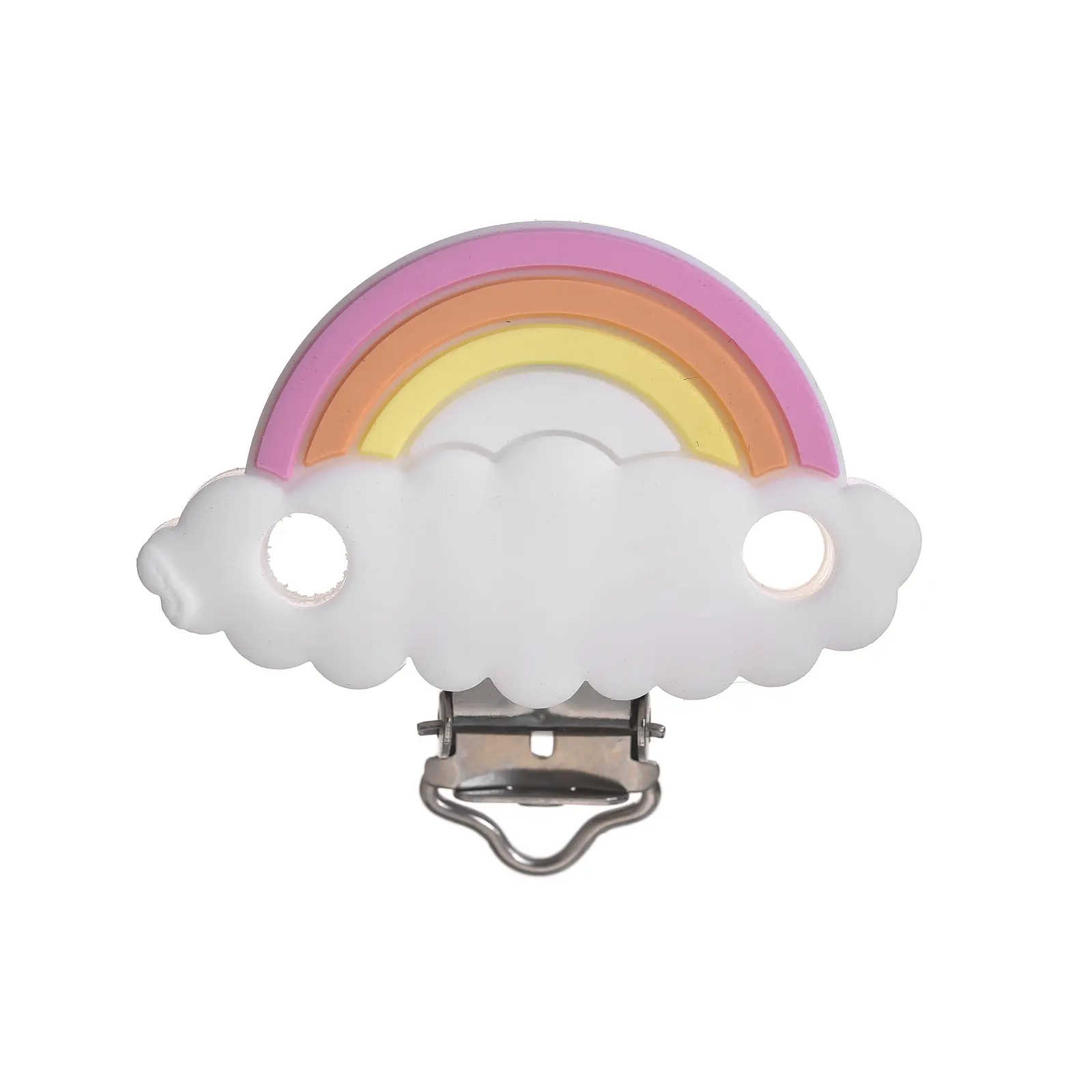 1Pc Baby Silicone Pacifer Clips Pentagram Heart Cloud Shape Metal Clips for DIY Pacifer Chain Jewelry Making Bulk Crafts