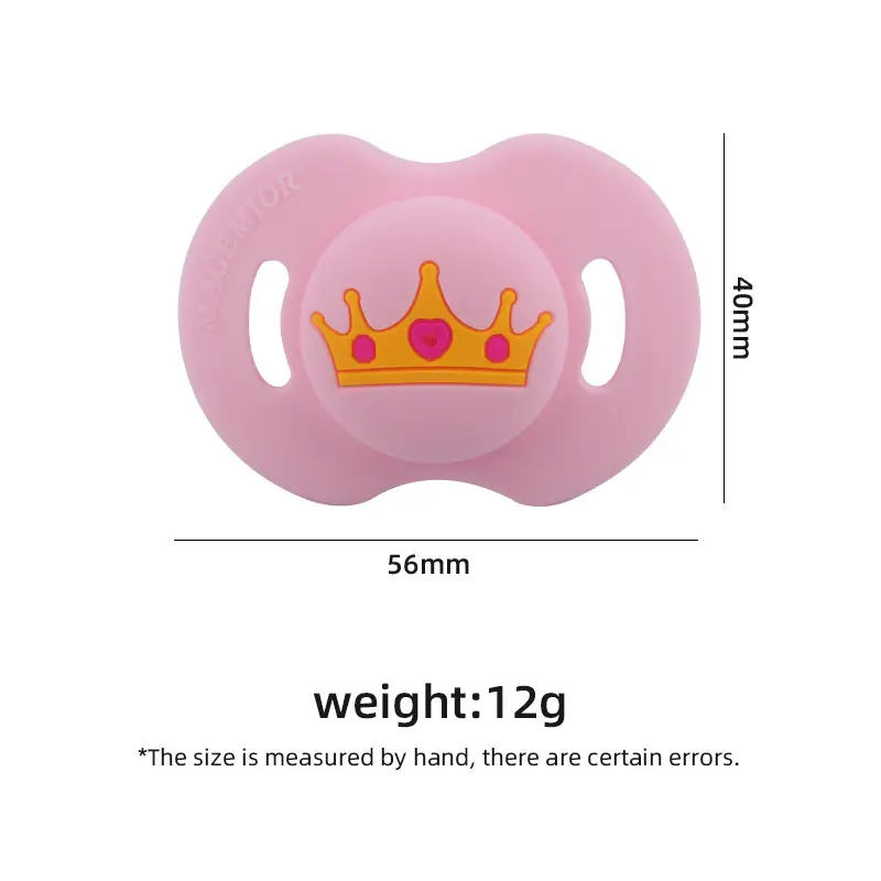 1Pcs Baby Soft Food Silicone Nipple Infant Safe Circle Flower Type Nipples Toddler Pacifier Cartoon Pattern Teether Chew Toy