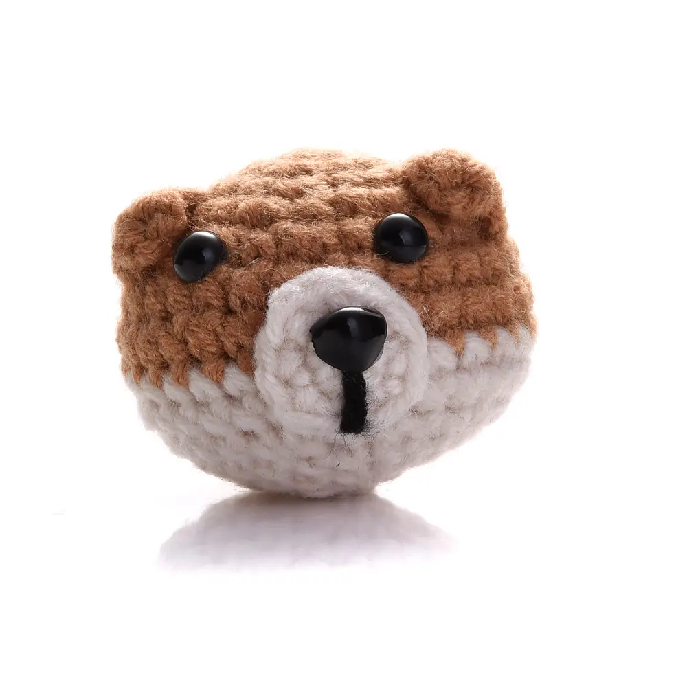 1Pc Handmade Crochet Animal Mixed Felt Ball DIY Charm Newborn Care Accessories Necklace Pacifier Chain Set Toy