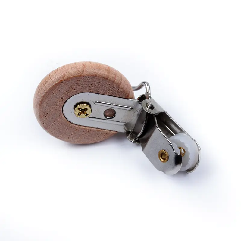 10Pcs/Lot Wooden Pacifier Clip Nursing Accessories Beech Wood Clips Chewable Teething for DIY Dummy Clip Chain Baby Teether