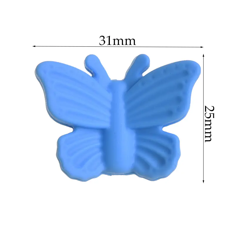10Pcs Food Grade Silicone Teether Beads 25x31mm Cartoon Animal Silicone Bead For Teething Molar Toy Gift DIY Baby Pacifier Chain