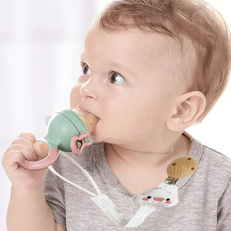 Baby Pacifier Clip Chain Dummy Holder for Nipple Clip Newborn Cartoon Animal Nipple Chains Birthday Shower Gift for Baby