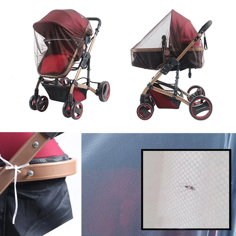 Safe Baby Crib Netting Mosquito Net Children Pushchair Anti-bug Netting Infant Protection Mesh Stroller Accessories Stroller
