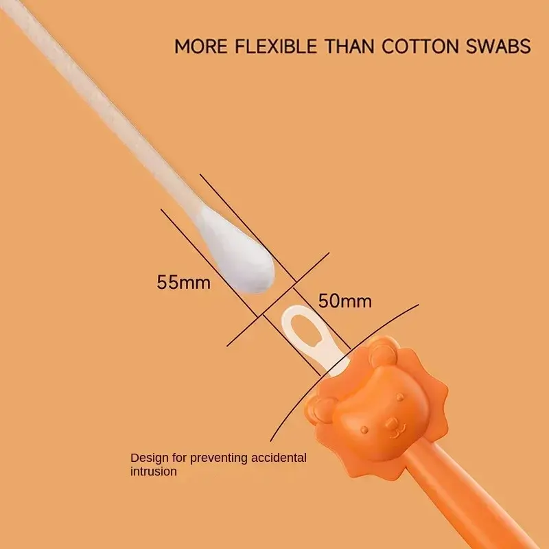 Baby Cleaner Spoon Double-headed Soft Wax Curette Picker Nose Cleaner Silicone Ear Wax Pickers