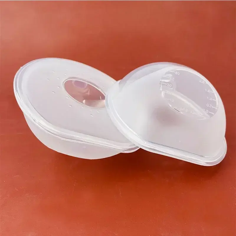 2pcs Wearable Milk Saver for Breastfeeding Manual Breastmilk Collector Silicone Breast Shell Milk Catcher