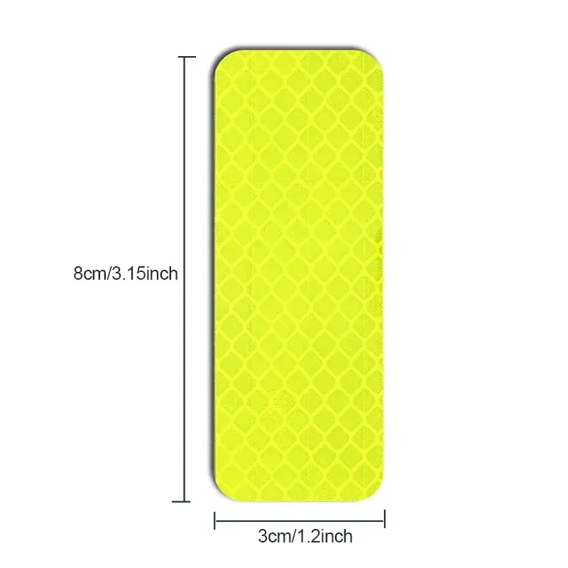 10PCS baby stroller anti-collision reflective patch bicycle night light patch safety warning patch multiple uses