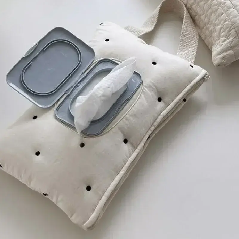 Baby Car-mounted Tissue Box Cute Baby Cart Paper Towel Bag Portable Removable Flip Tissue Box Diaper Bags Stroller Accessories