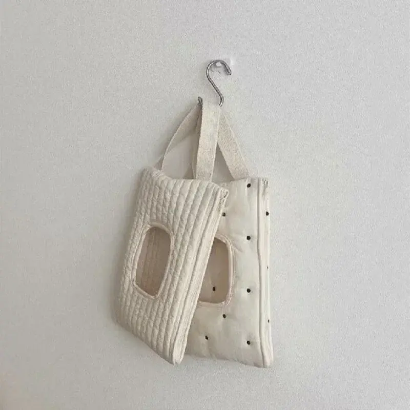 Baby Car-mounted Tissue Box Cute Baby Cart Paper Towel Bag Portable Removable Flip Tissue Box Diaper Bags Stroller Accessories