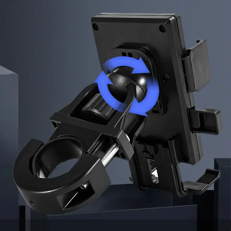 Baby Stroller Cell Phone Holder 360 Degree Rotate Universal Clamp Pram Wheelchair Accessory Mount Bracket Bicycle Phone Stander