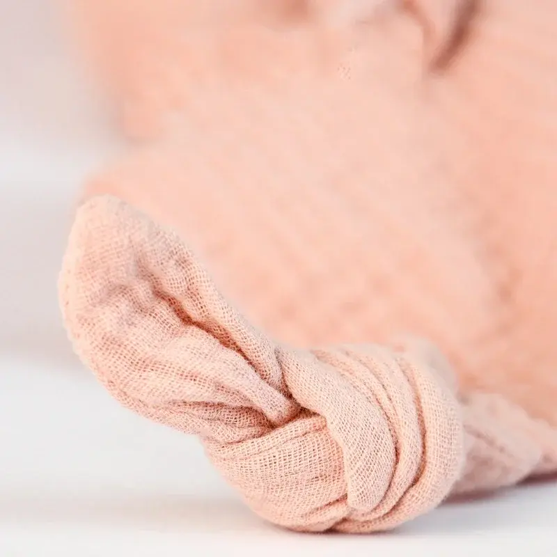 Baby Cotton Muslin Comfortable Blanket Cute Bunny Doll For Infant Kids Sleep Appease Towel Children Rabbit Saliva Scarf