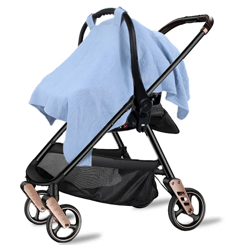 Baby Safety Seat Sun Shade Baby Stroller Cover Cotton Material Breathable Windproof Sun Proof Baby Cover