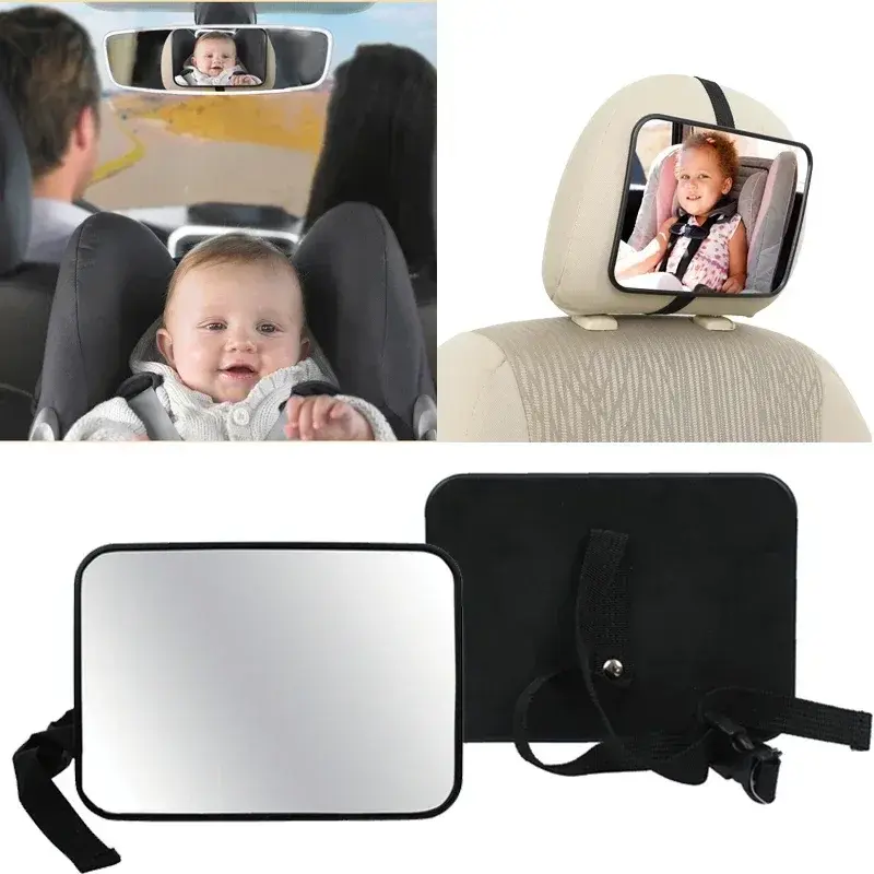 Car Rearview Mirror Baby Mirrors For Safety Interior Mirror Universal Car Seat Headrest Mirror Monitor Child Baby Safety Driving