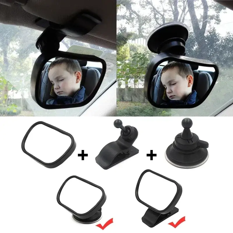 Car Rearview Mirror Baby Mirrors For Safety Interior Mirror Universal Car Seat Headrest Mirror Monitor Child Baby Safety Driving