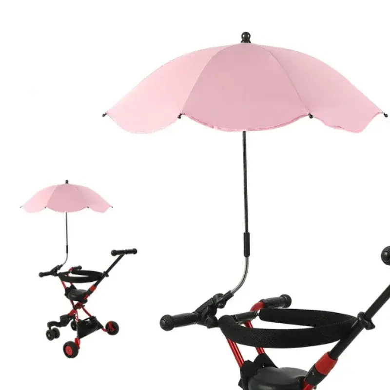 Universal Baby Car Pram Umbrella Adjustable Shade Umbrella Uv Sunshade For Stroller Accessories Sun Visor Portable Parasol Items