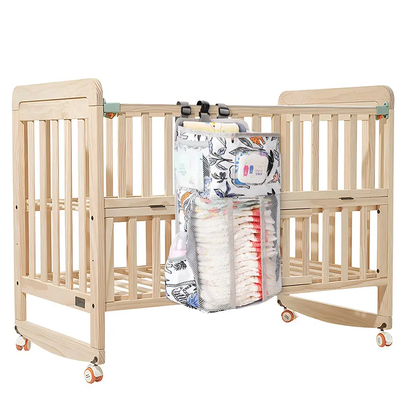 Baby Diaper Hanging Organizer Diaper Stacker for Changing Table Crib Hanging Classified Storage Bag Organizer Gifts for Newborn