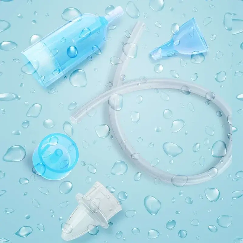 Nasal Aspirator Soft Tip Safe Sucker Newborn Baby Vacuum Suction Sick Toddlers Practical Infant Absorption Nose Cleaner Snot