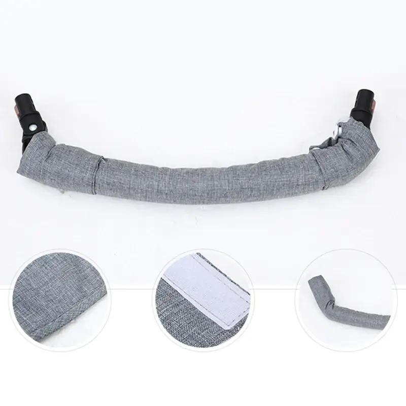 Stroller Armrest Cover Fence Protector Baby Safety Stroller Seat Belt Shoulder Cover Accessories Cotton Gauze Guardrail