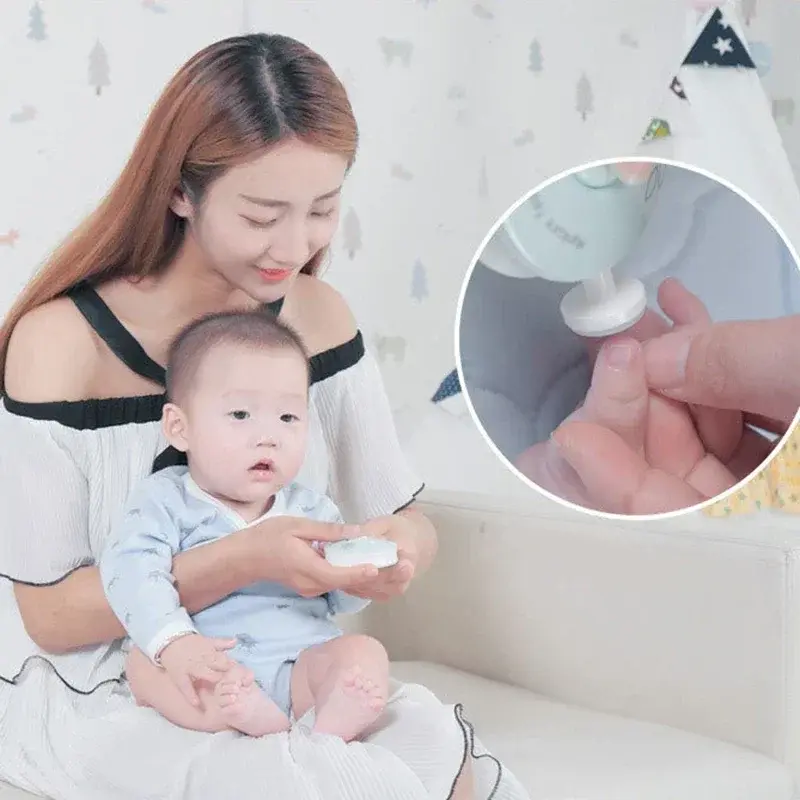 Multifuncional Electric Baby Nail Trimmer Nail File Clippers Toes Fingernail Cutter Manicure Tool Baby Care Supply Tools