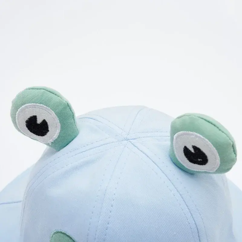 Soft Cotton Hat With Cartoon Frog Pattern, Suitable For Baby Boys And Girls, Fisherman's Hat For Outdoor Classes, Sun Hat