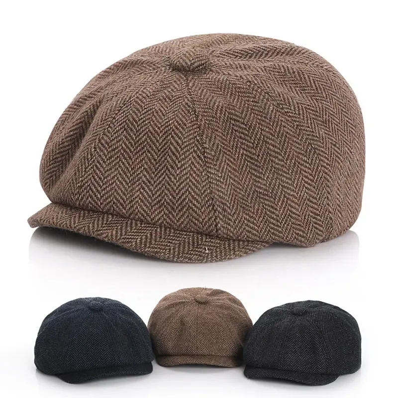 Kids Hat For Girl And Baby Boy Children Beret Caps Octagonal Clothes For Newborn Photography Props Child Hat  Baby Girl Hat