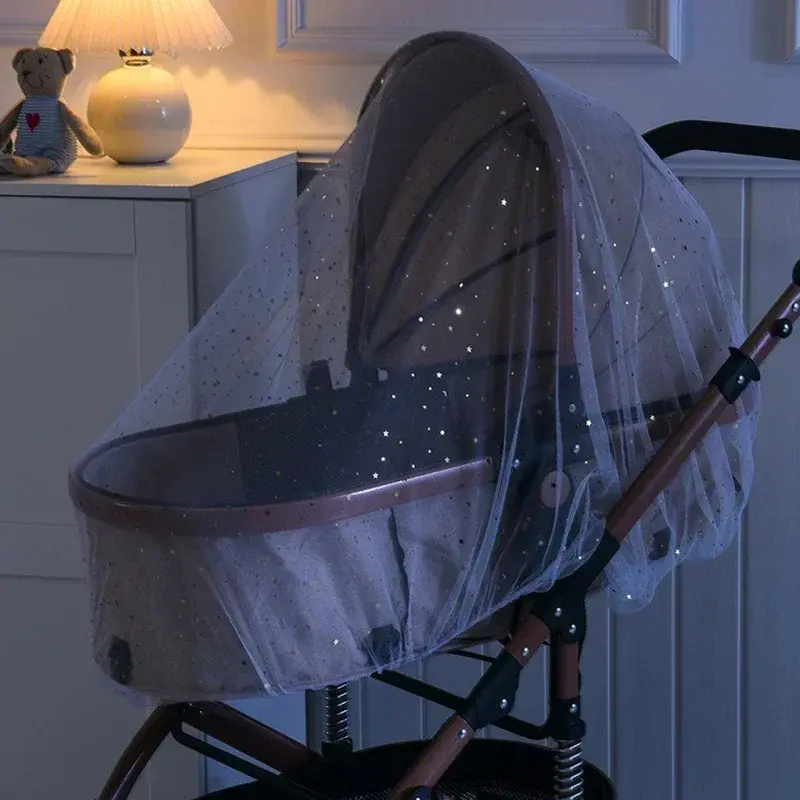 Baby Cart Sunshade Mosquito Net Universal Pram Net Buggys Insect Fly Net Protection Cover for Stroller Pushchair