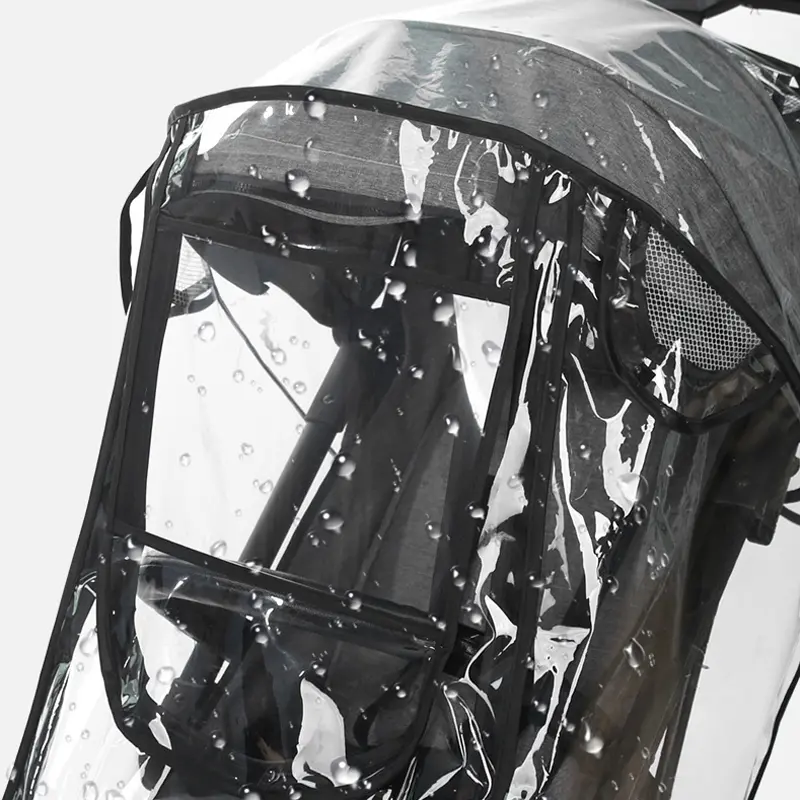 Baby stroller accessories waterproof and rainproof cover transparent windproof and dustproof opened for baby stroller raincoats