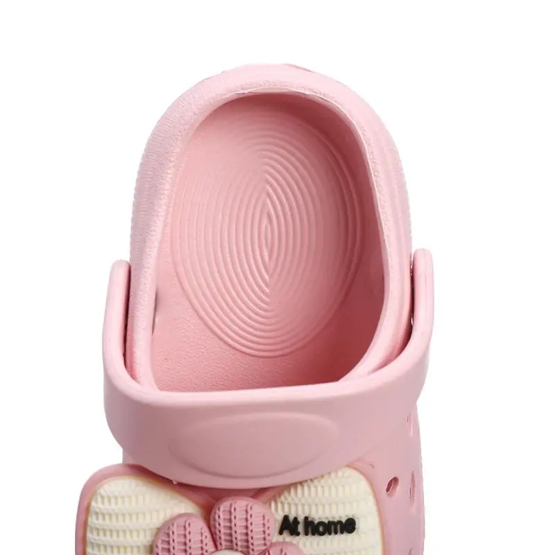 New Children's Slippers Summer Handmade DIY Cartoon Bow Sandals for Girl Flip Flops Non-Slip Garden Beach Shoes