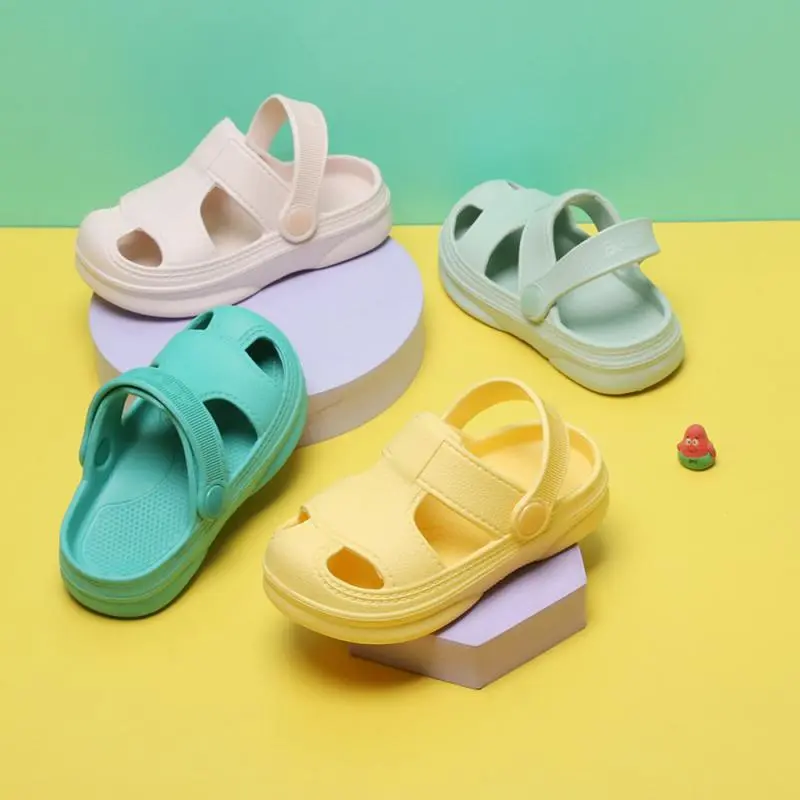 Summer Children's Shoes Rubber Sole Non-slip Toddler Shoes Sandals Garden Beach Sandals for Boys Girl Soft Breathable Shoes