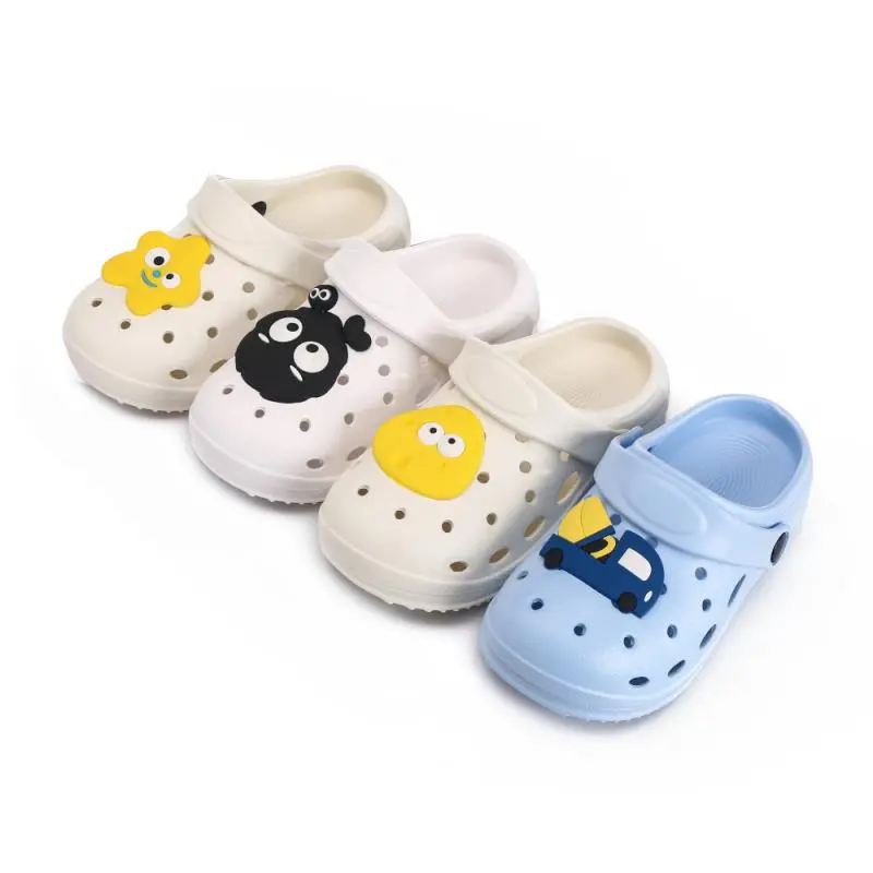 Children's Sandals Summer Boy Girl Indoor Non-slip Slippers High Quality Soft Quick Drying Hole Shoes Beach Garden Shoes