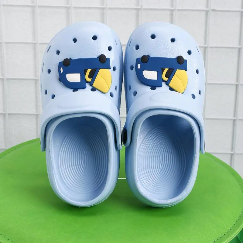 Children's Sandals Summer Boy Girl Indoor Non-slip Slippers High Quality Soft Quick Drying Hole Shoes Beach Garden Shoes