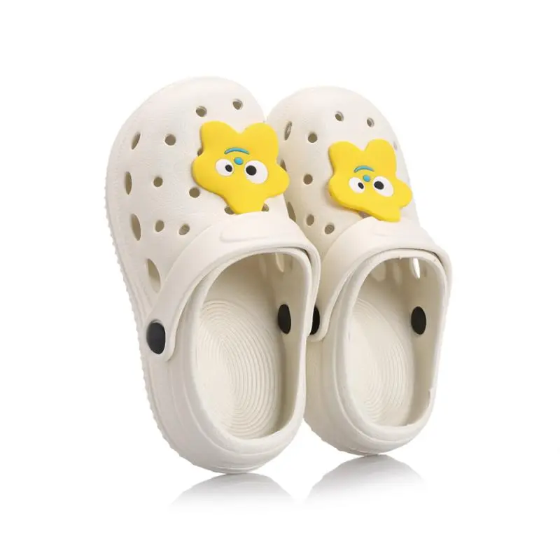 Children's Sandals Summer Boy Girl Indoor Non-slip Slippers High Quality Soft Quick Drying Hole Shoes Beach Garden Shoes