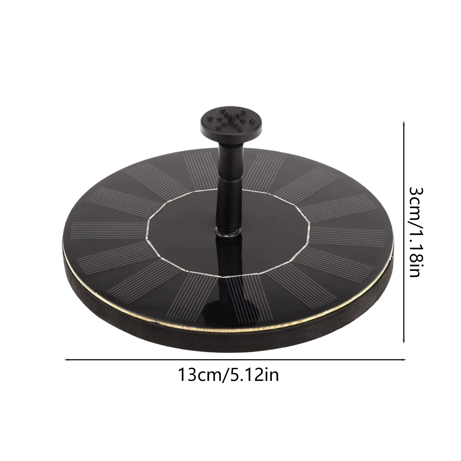 Solar Fountain Pump Floating Solar Panel Bird Baths Water Fountain with 4 Nozzles For Garden Outdoor Water Pool Pond Decor