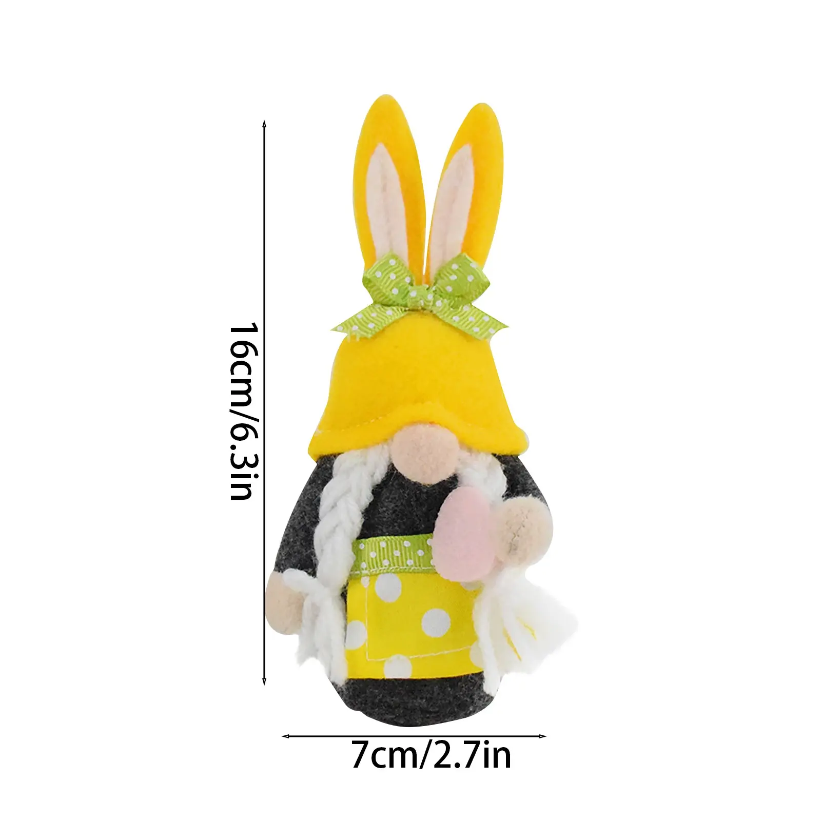 Stuffed Easter Rabbit Statue Bunny Figurine Photo Props Craft Rabbit Sculpture for Courtyard Office Garden Table Outdoor