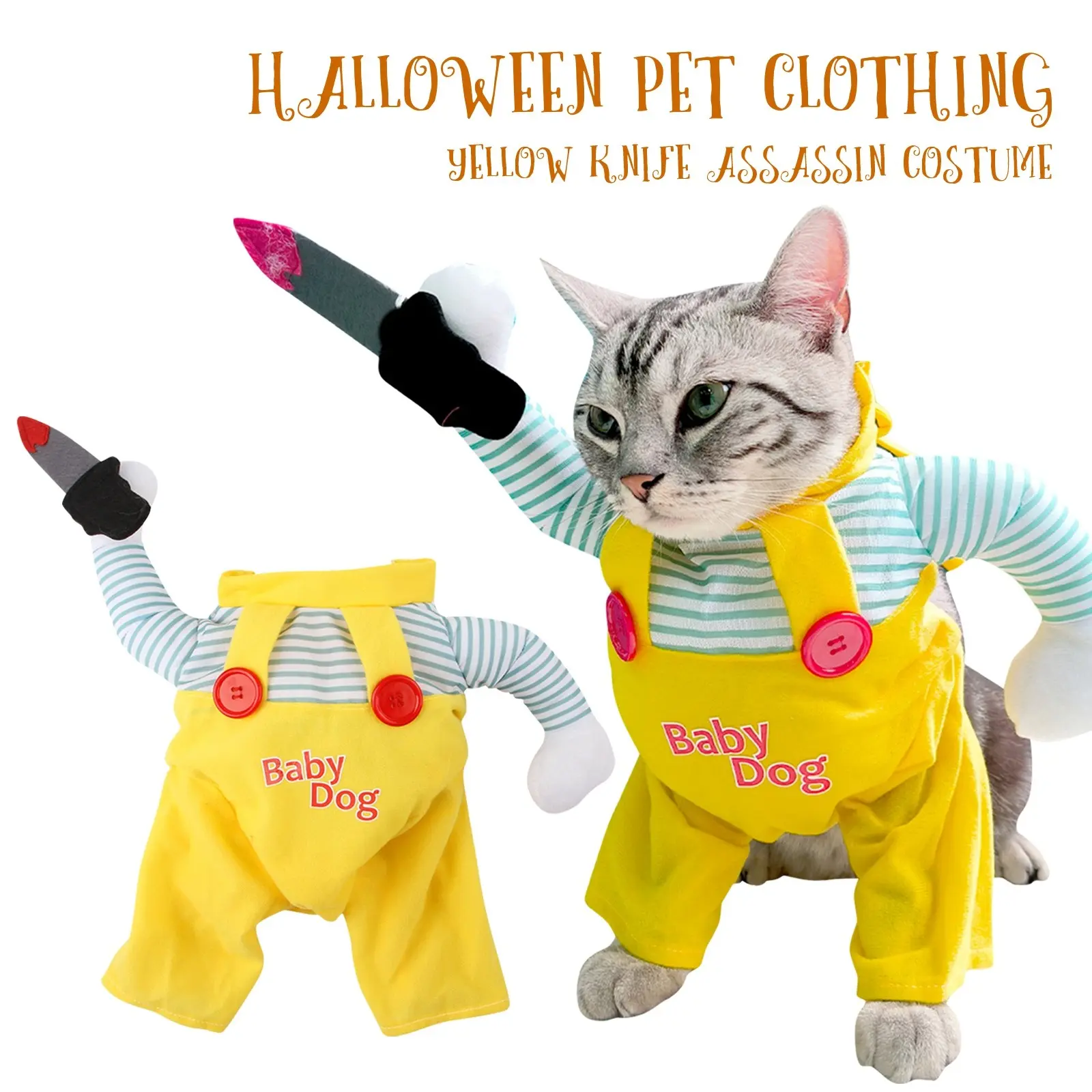 Cat Costume Clothes Funny Halloween Cosplay Cowboy Pet Outfits For Small Medium Dogs Cats Creative Novelty Kitten Party Clothing