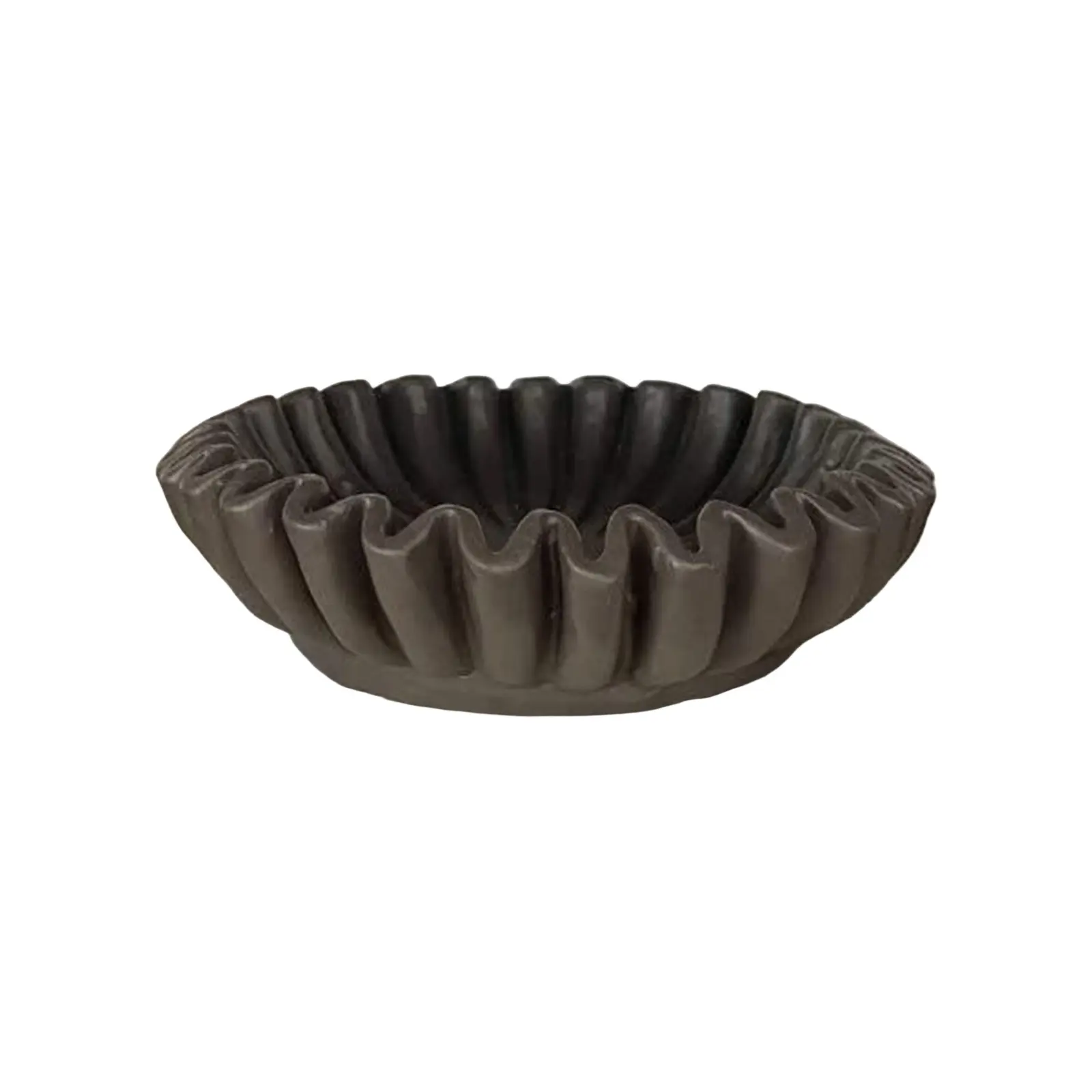 Groove Ruffle Edge Decorative Bowl Living Room Shaped Coffee Table, Bookshelf and Console Table Shaped Home Decoration
