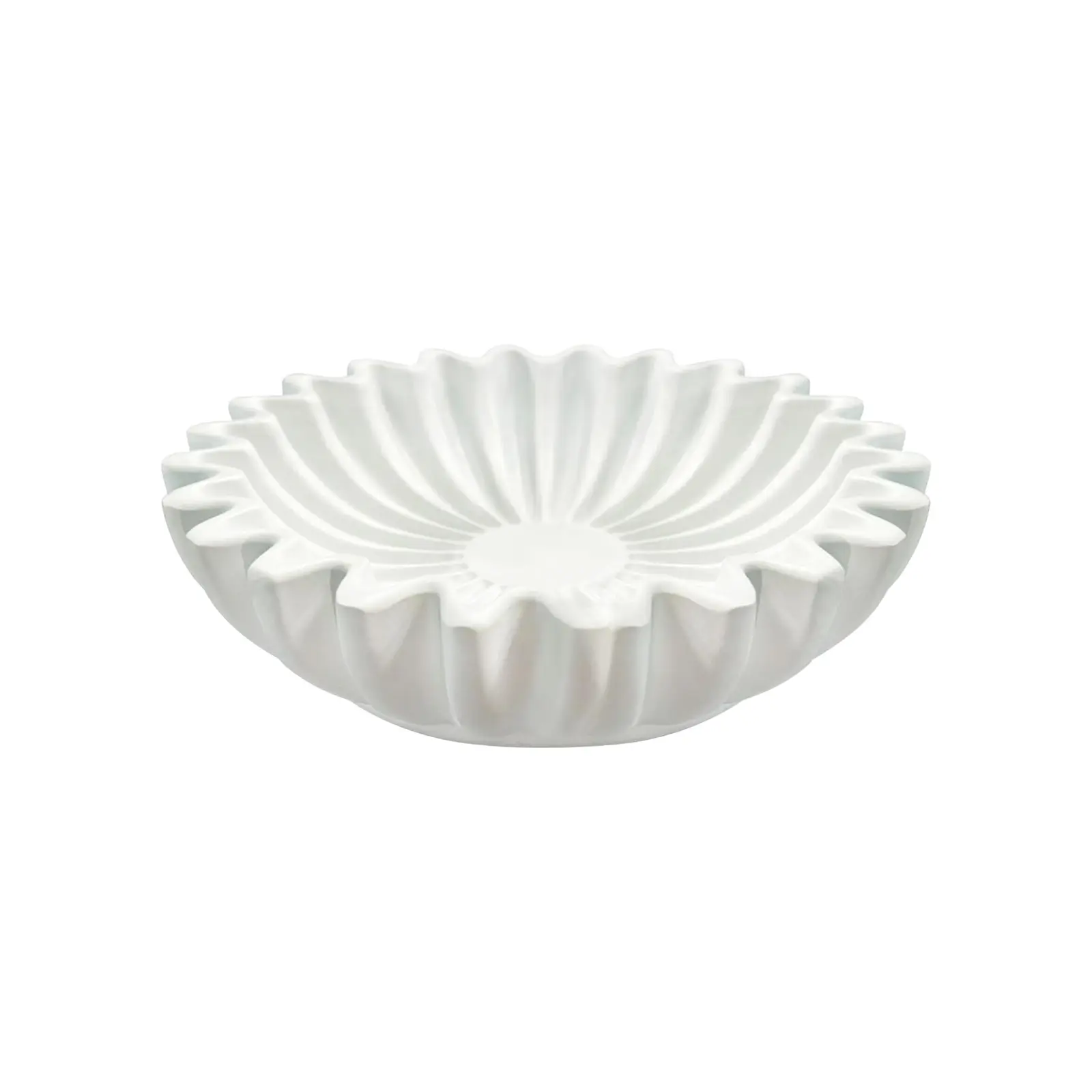 Groove Ruffle Edge Decorative Bowl Living Room Shaped Coffee Table, Bookshelf and Console Table Shaped Home Decoration