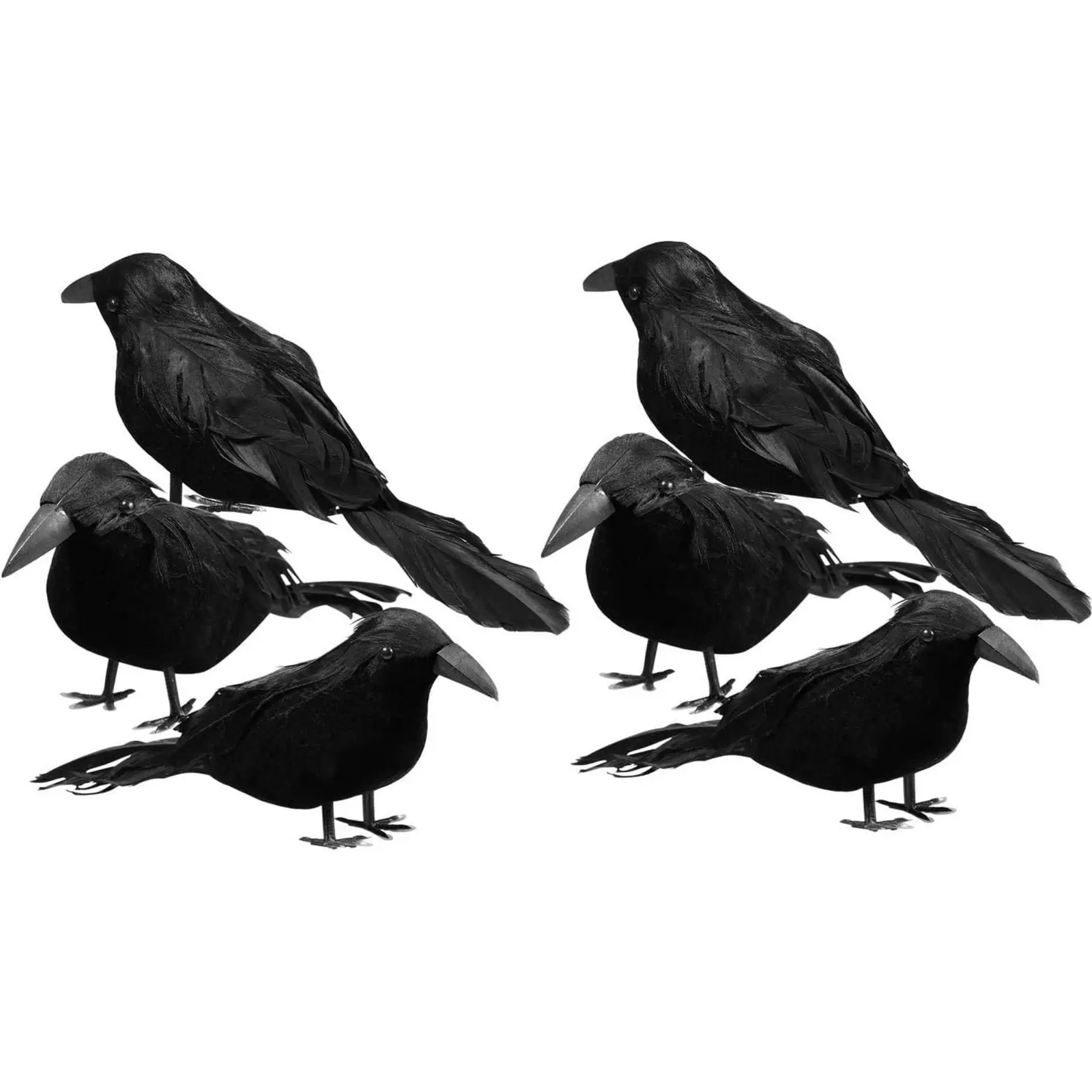 Simulation Black Crow Halloween Black Crow Props Simulation Fake Bird Ghost Festival Halloween Decoration Scary Toys