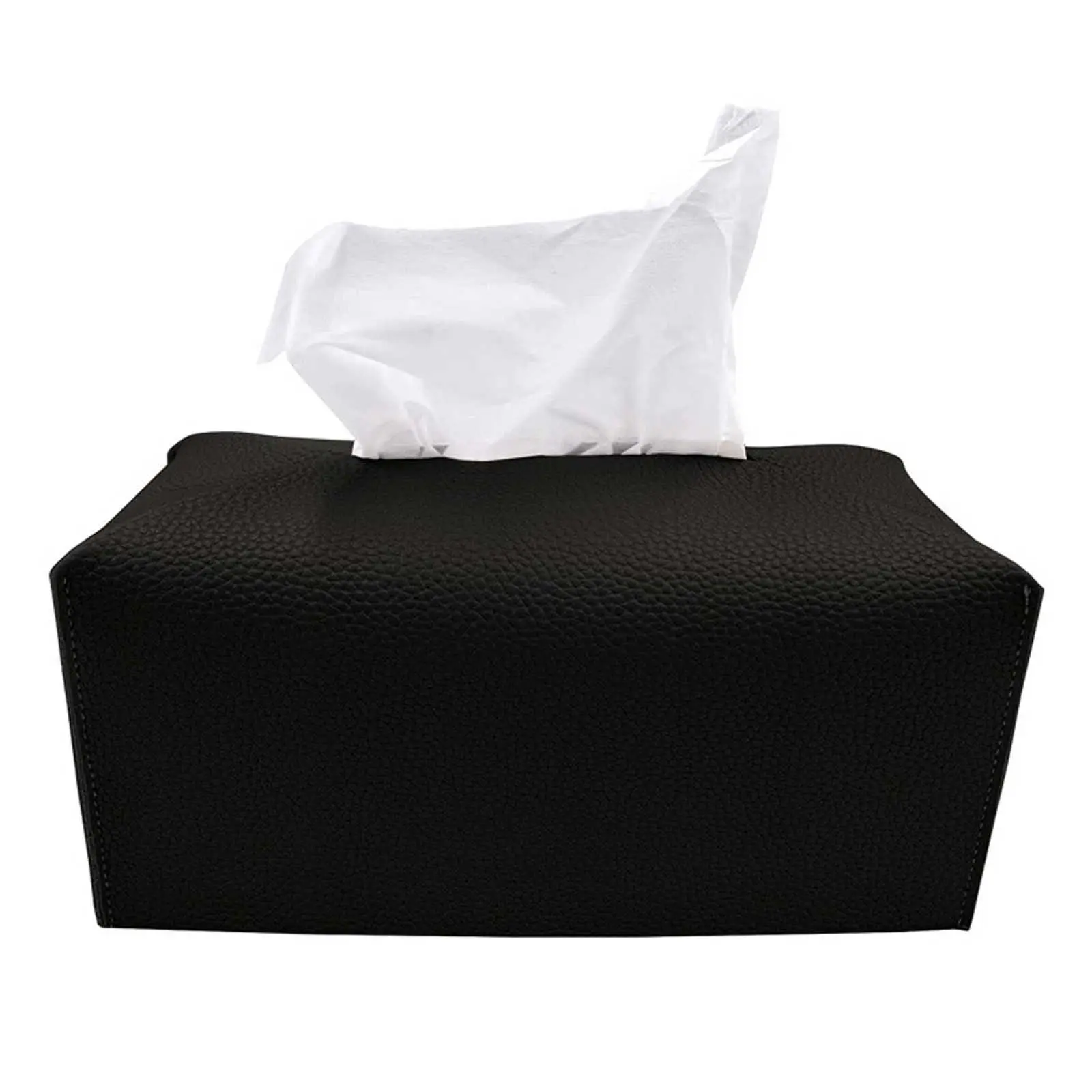 Tissue Box Holder Home Living Room Coffee Table Desktop Simple Napkin Box Kitchen Storage Paper Box PU Leather Organizers