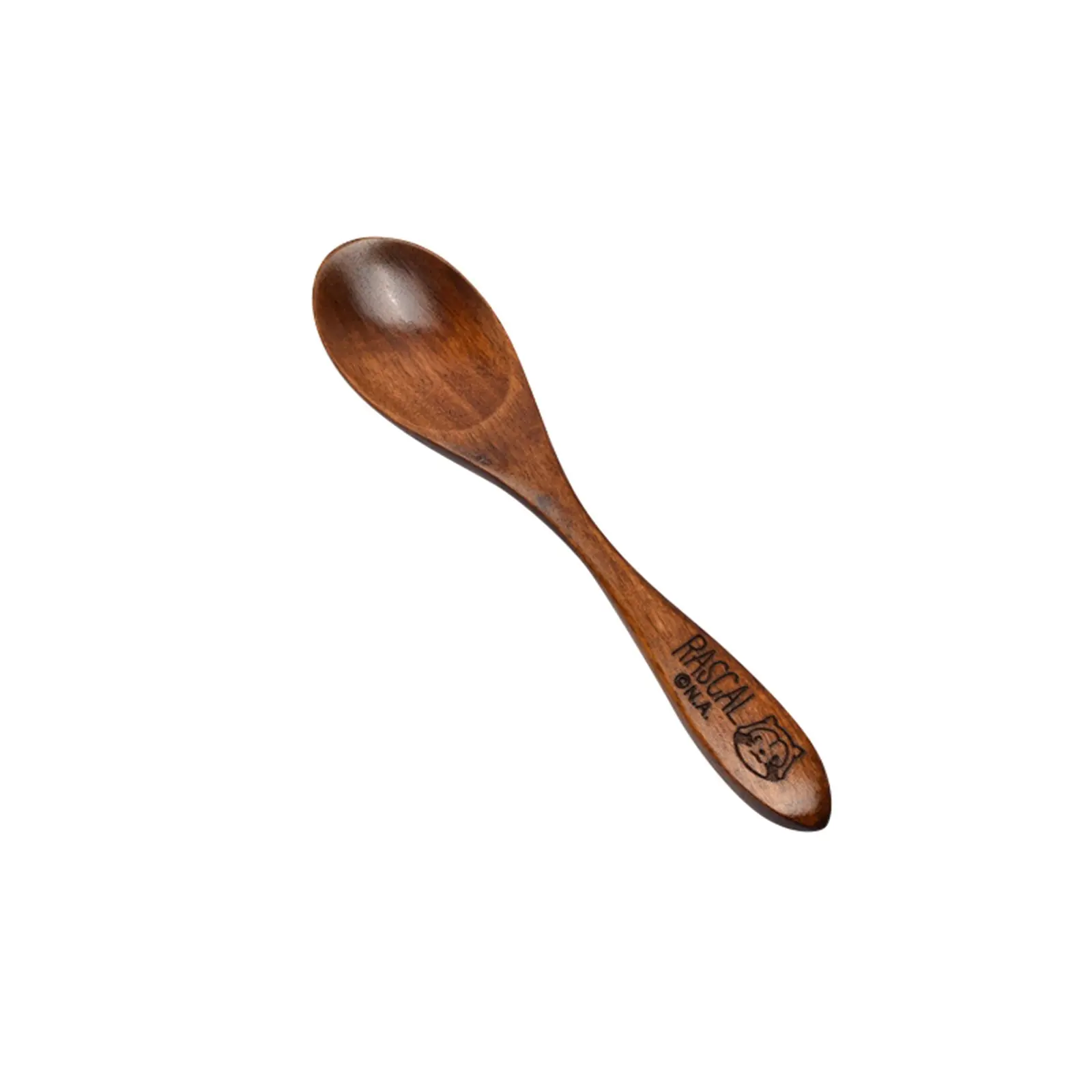 Japanese Wooden Spoon Long Handle Ramen Spoon Baby Eating Spoon Drinking Porridge Spoon Household Wood Tableware Round Spoon