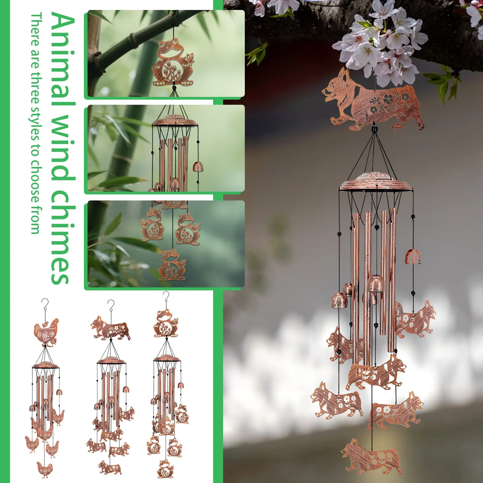 Wind Chimes For Outside Metal Windchimes Animal Gifts For Women/Men Wind Chime Garden Decor Decoraciones De Habitaciones