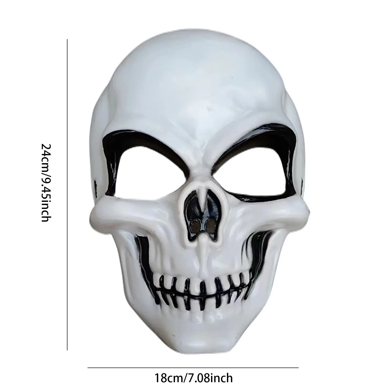 Unisex Horror Ghost Skull Mask ghost Call of Duty Latex Headgear Helmet Cosplay Perform Party Masquerade Prop Halloween Cosplay