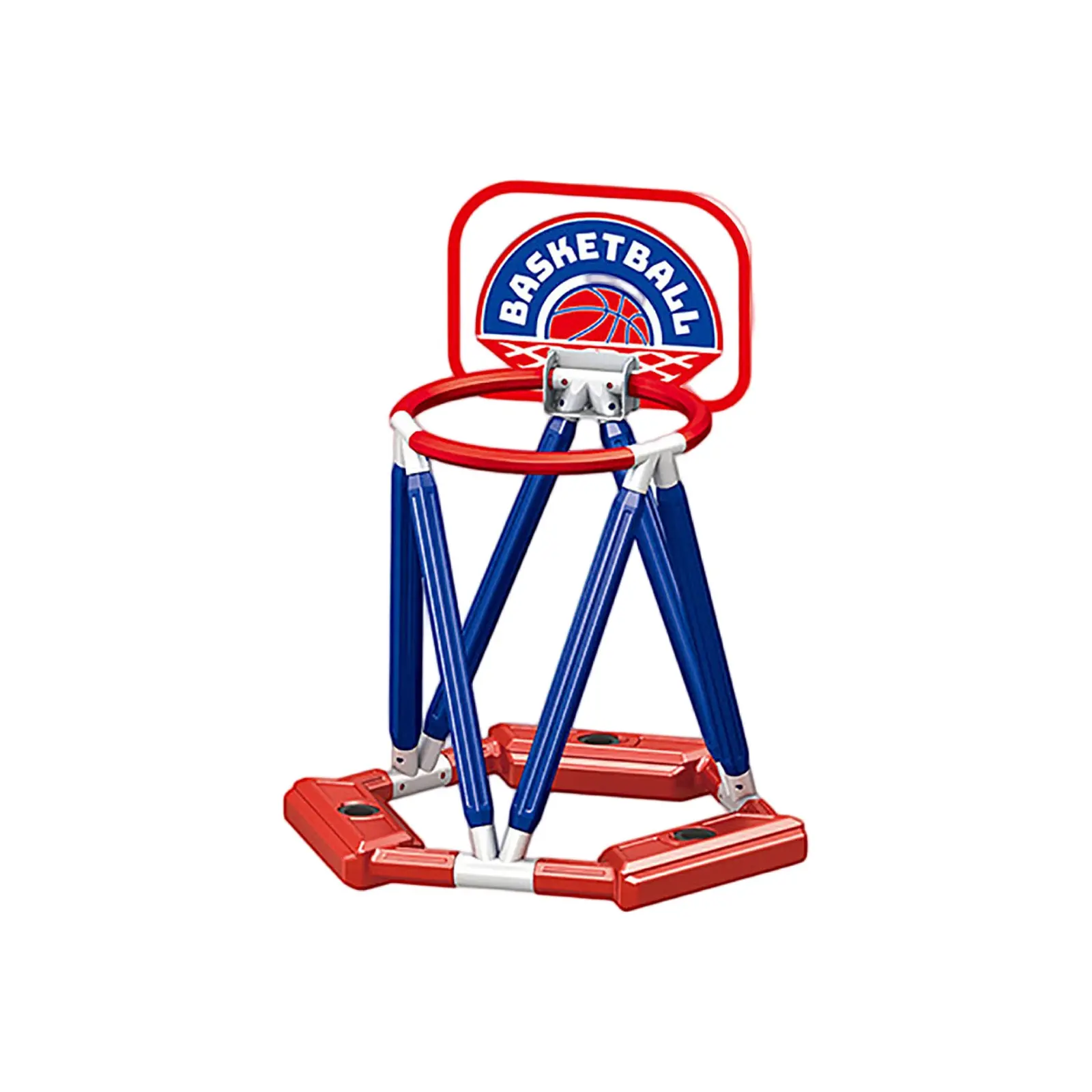 360° Floating Pool Basketball Game, Includes Hoop, Basketball, and Inflator - Available in Red or Blue, Christmas/Halloween Gift