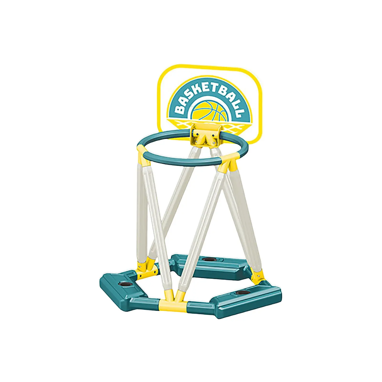360° Floating Pool Basketball Game, Includes Hoop, Basketball, and Inflator - Available in Red or Blue, Christmas/Halloween Gift