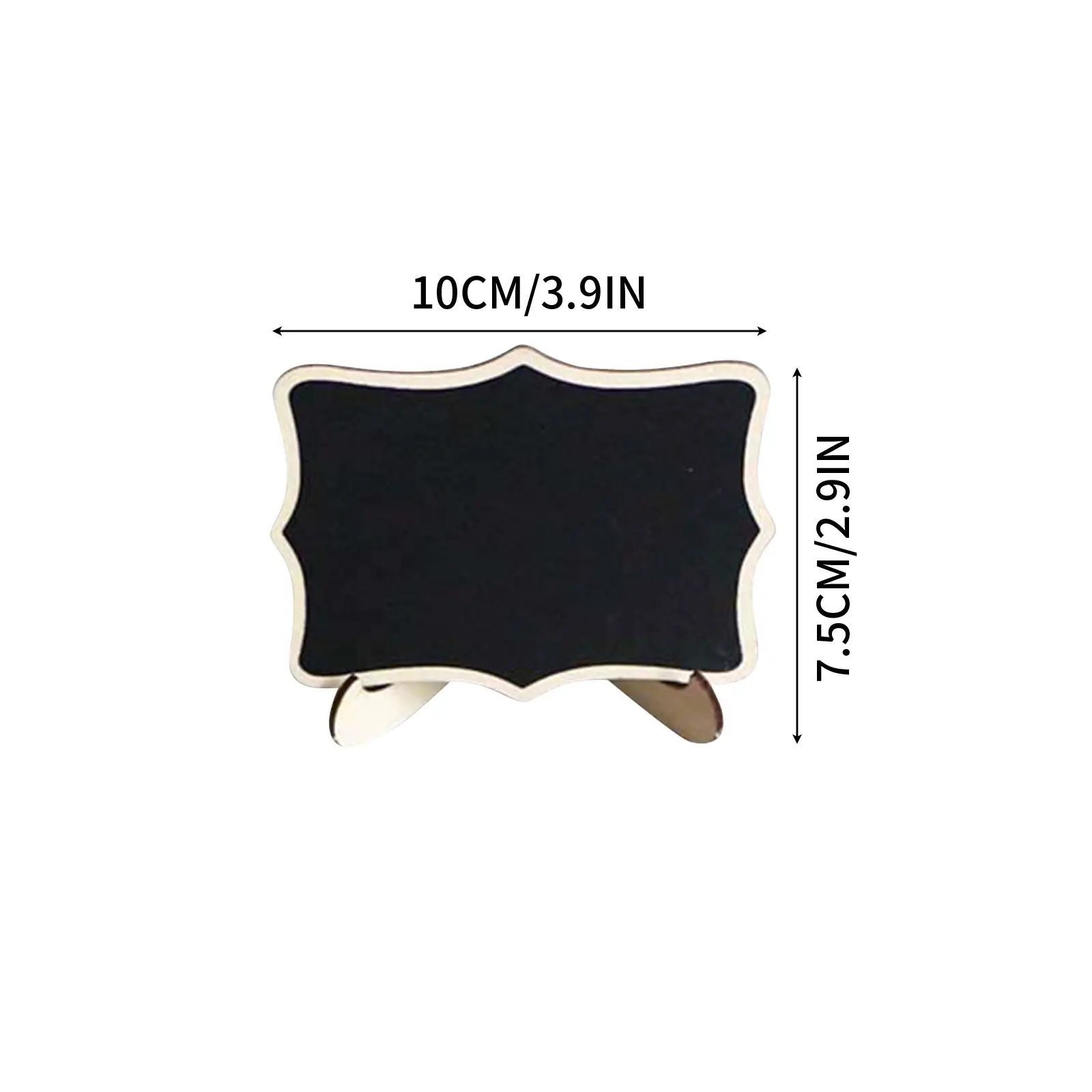 Mini Chalkboard 10PCS Small Reusable Tabletop Chalkboard Signs With Stand Small Reusable Tabletop Blackboard Signs Message Board