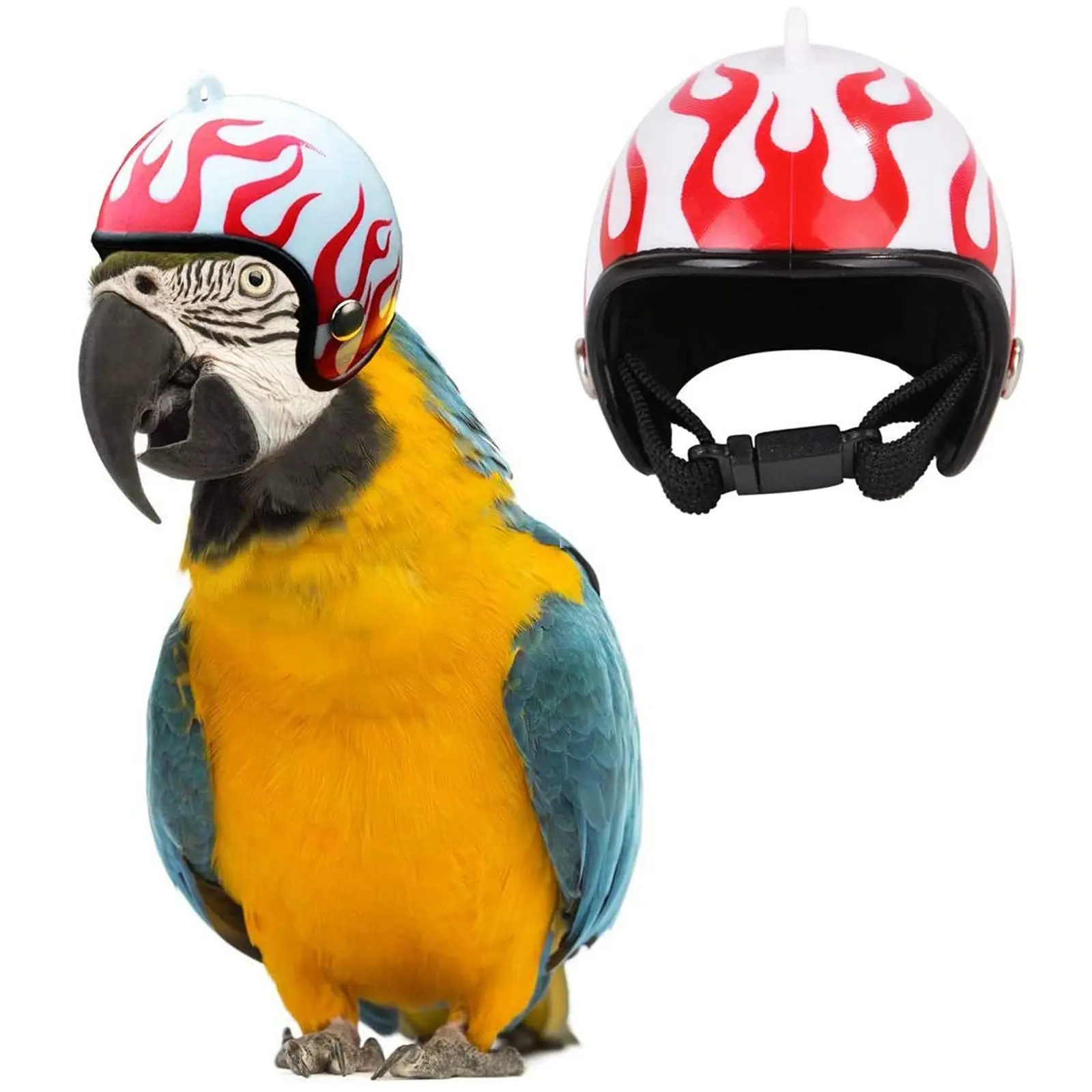 4PCS Funny Chicken Helmet Bird Protect Cap Sun Rain Protection Helmet DIY Small Pet Accessories Small Pet Protective Supplies